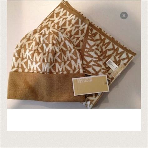 michael kors hat and scarf set ebay|Michael Kors hats for women.